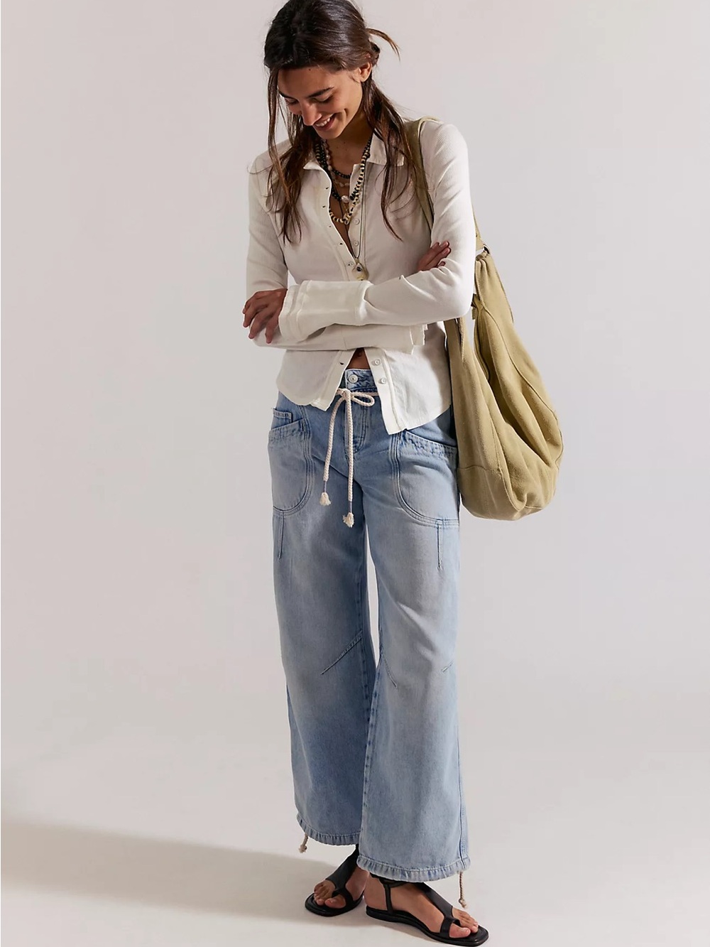 NWT Free People We The Free Love Language Pull-On Jeans - size 31